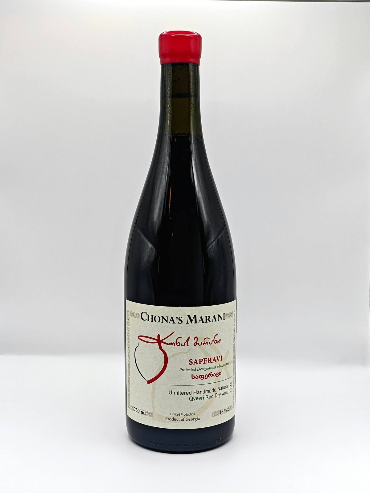 Chona's Saperavi 2024 bottle