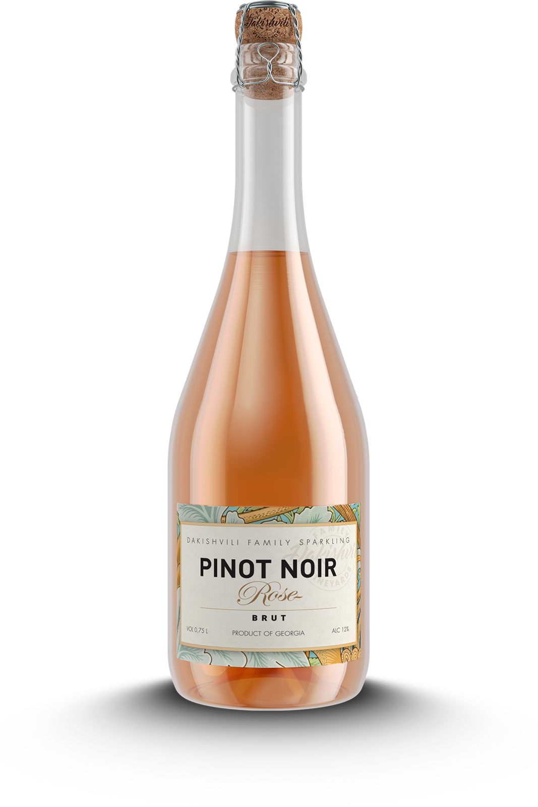 Dakishvili Sparkling Pinot Noir 2020 bottle