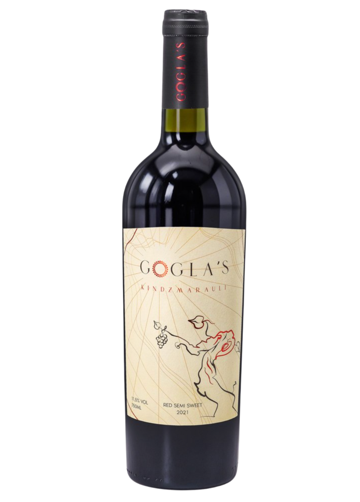 Gogla's Kindzmarauli 2021 bottle
